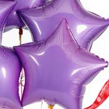 Маленькое фото 3: Шары с гелием «Звезда», сиреневый, 5 шт, 48 см