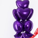 Маленькое фото 2: Композиция из 10 шаров с гелием «Комбо», фиолетовый