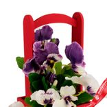 Маленькое фото 5: Корзина (дерево), 14х14х30см, красный