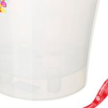 Маленькое фото 5: Цветочный горшок «Арте» (пластик),D19,5хH17,5см, 3,5л, прозрачный