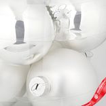 Маленькое фото 3: Набор шаров 6шт. в тубе (стекло), D10см, серебряный