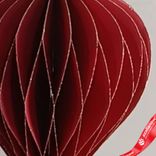 Маленькое фото 3: Украшение подвесное «Юла» (бумага), D9,5х15см, красный