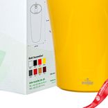Маленькое фото 5: Горшок (Кашпо) с автополивом «Kalika Tondo», пластик, D17,3x26,5см, желтый