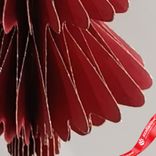 Маленькое фото 5: Украшение подвесное «Елочка» (бумага), D9,6х15см, красный