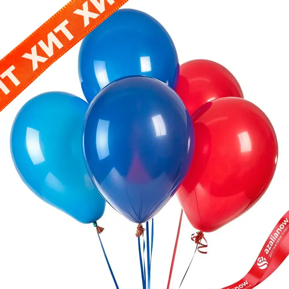 Композиция из 5 шаров с гелием, вар. 1
