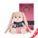 Маленькое фото 4: Игрушка м/н «Зайка Лин» в подар. кор., 20см, кремовый/розовый, №3