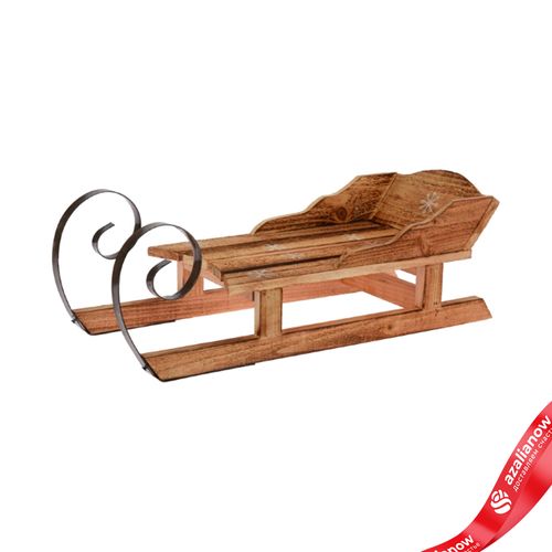 Сувенир «Санки» (дерево), 16х47х18, натуральный