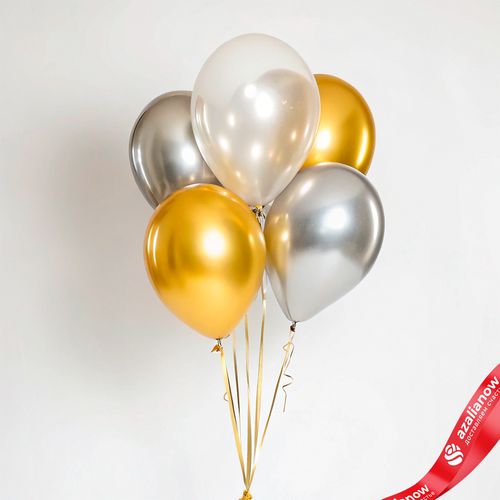 Композиция из 5 шаров с гелием, 30 см, вар.16