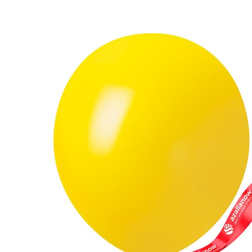 Фото 2: Шар с гелием, 30 см, желтый, пастель