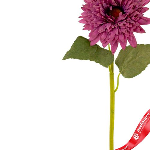 Фото 2: Георгин искусственный (пластик), 60см, сиреневый