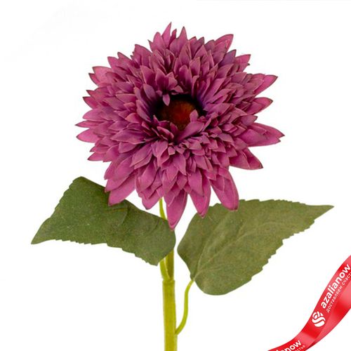 Фото 3: Георгин искусственный (пластик), 60см, сиреневый