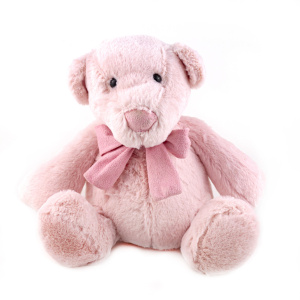 Фото 1: Игрушка Медвежонок с бантом 20 см Розовый. Сервис доставки цветов AzaliaNow