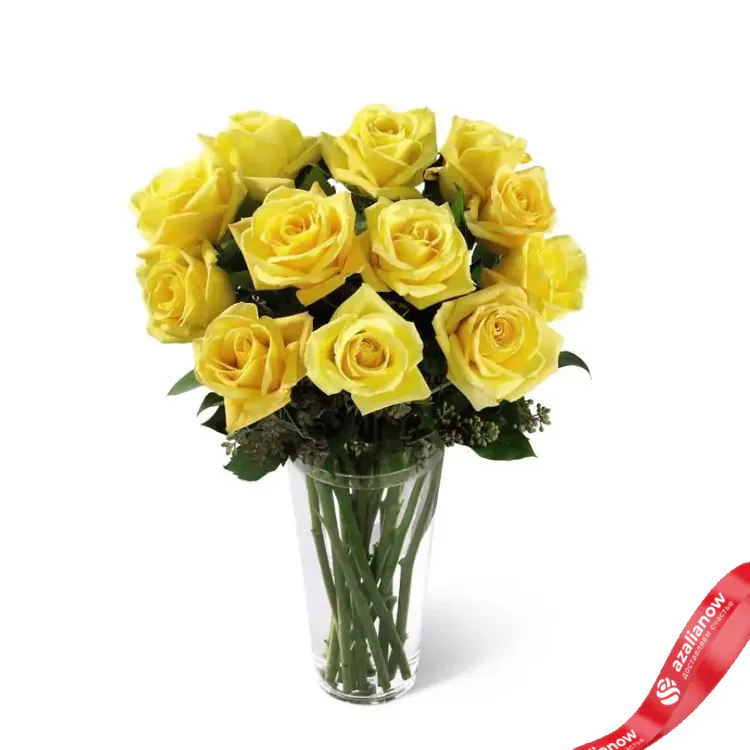 Фото 1: 11 желтых роз 60 см. Сервис доставки цветов AzaliaNow
