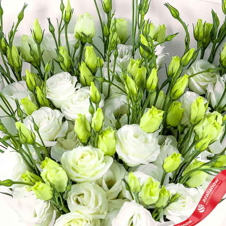 Фото 3: Букет из 21 белого лизиантуса «Ангел». Сервис доставки цветов AzaliaNow