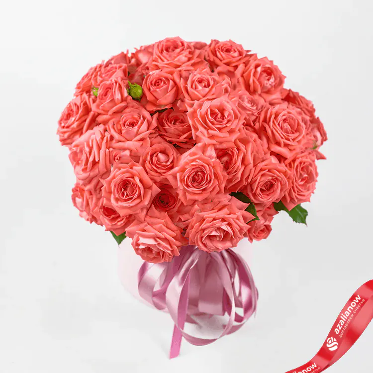 Фото 2: Букет из 15 коралловых роз «Загадай желание». Сервис доставки цветов AzaliaNow