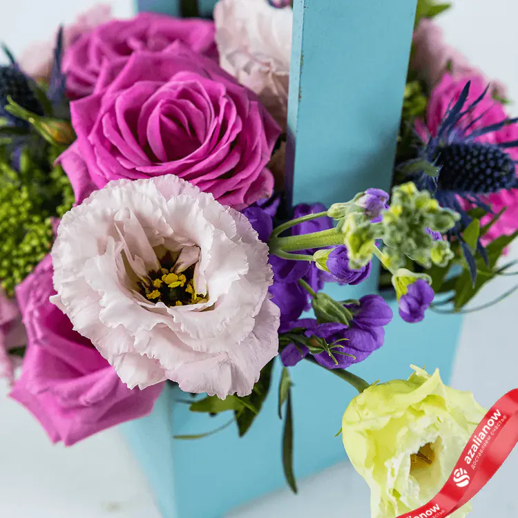 Фото 3: Букет из роз, лизиантусов и маттиолы «Малютка». Сервис доставки цветов AzaliaNow