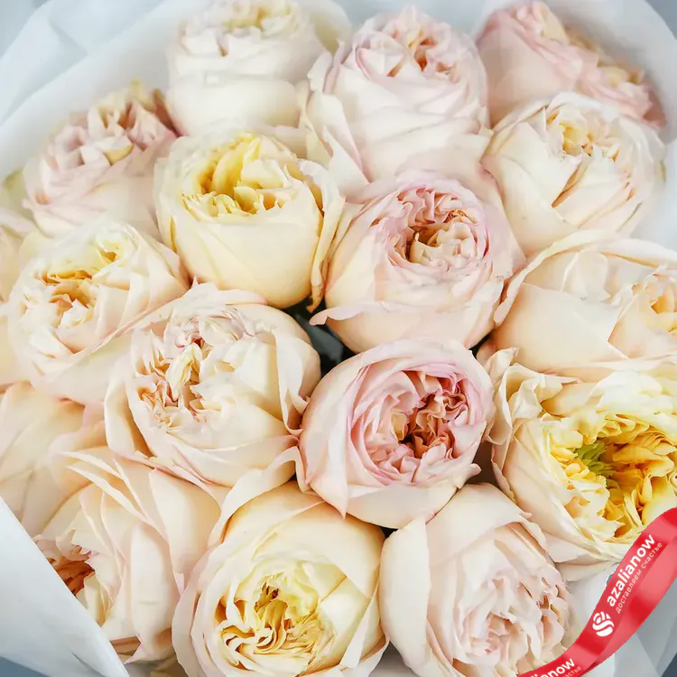 Фото 6: Букет из 17 пионовидных роз «Ванильное небо». Сервис доставки цветов AzaliaNow
