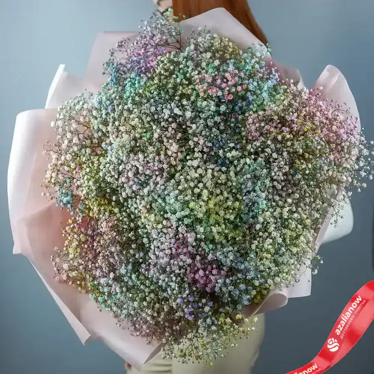 Фото 5: Букет из 15 радужных гипсофил «Моя вселенная». Сервис доставки цветов AzaliaNow