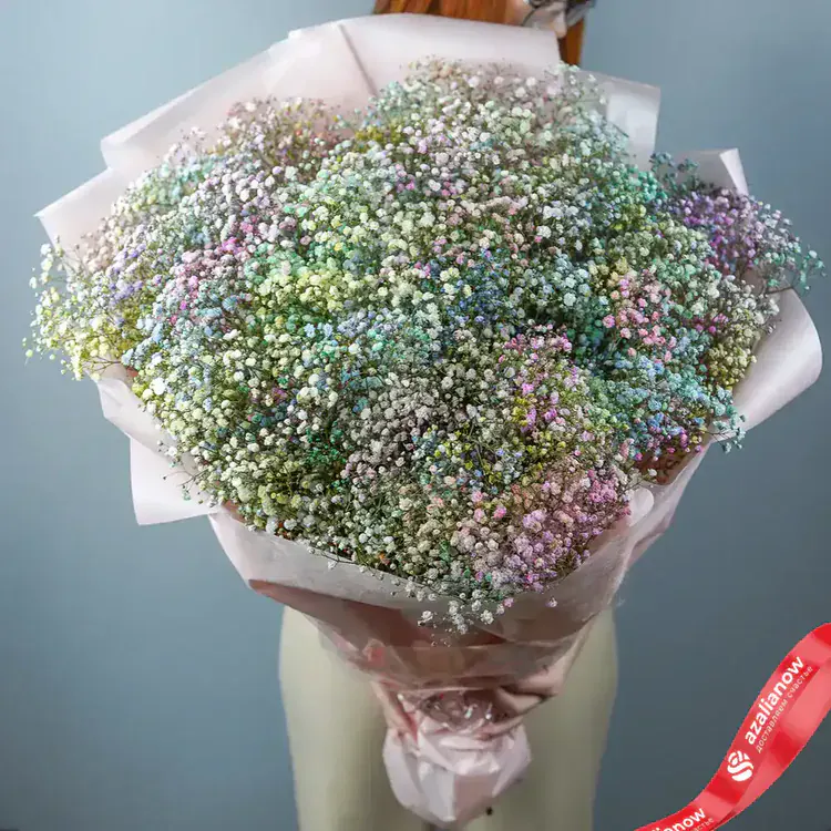 Фото 3: Букет из 15 радужных гипсофил «Моя вселенная». Сервис доставки цветов AzaliaNow