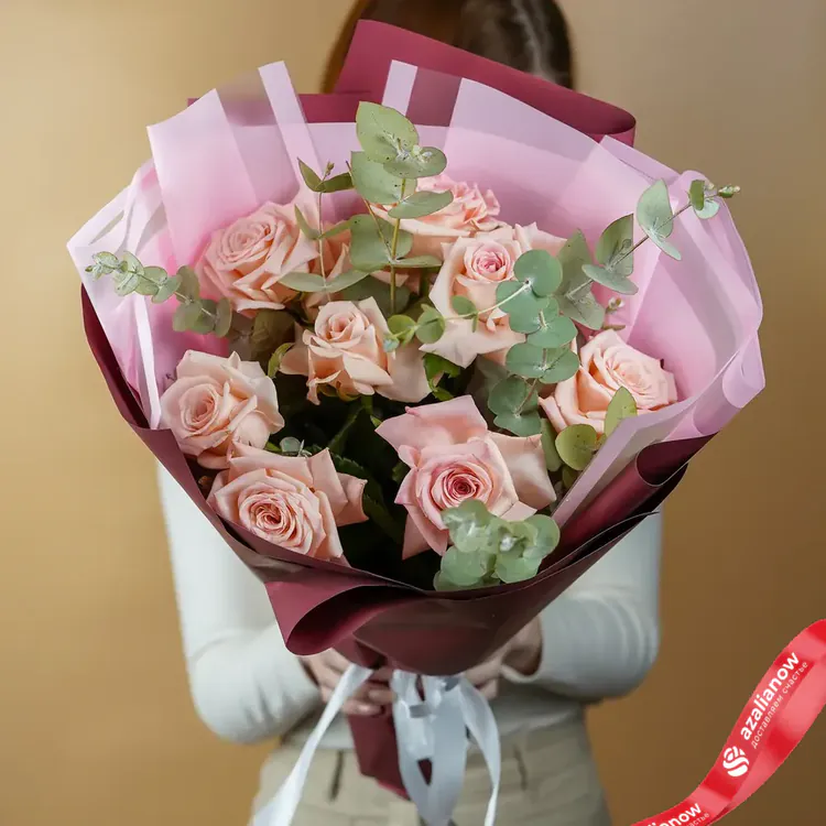 Фото 5: Букет из 9 розовых роз «Париж». Сервис доставки цветов AzaliaNow