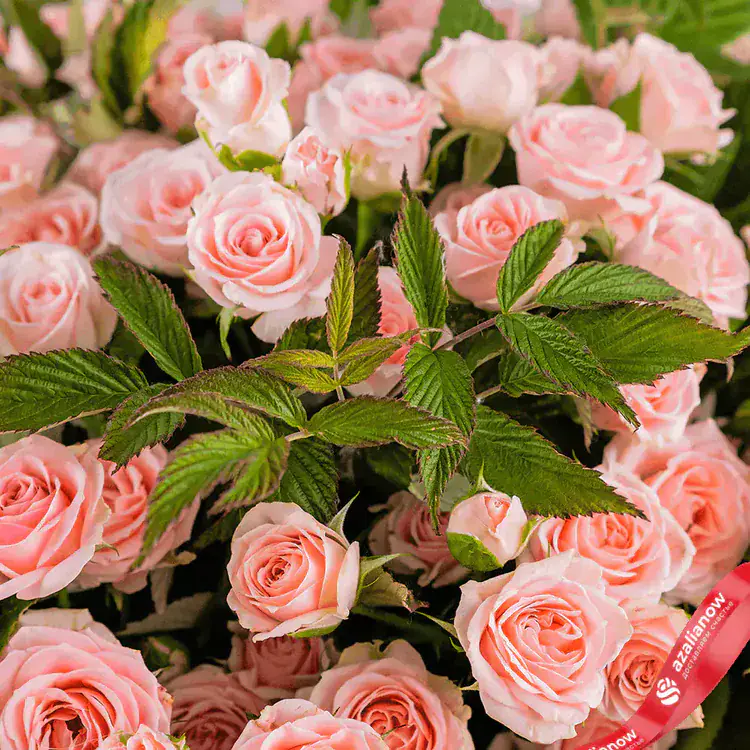 Фото 3: Букет из розовых роз и малины «Мечты сбываются». Сервис доставки цветов AzaliaNow