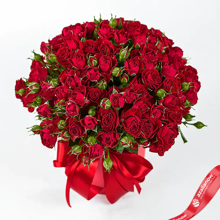 Фото 1: Акция! Букет из 19 красных роз в коробке «Любимая моя». Сервис доставки цветов AzaliaNow