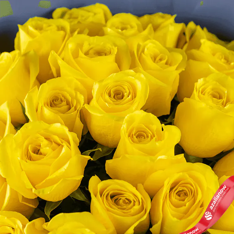 Фото 3: Букет из 25 желтых роз «Моя золотая». Сервис доставки цветов AzaliaNow