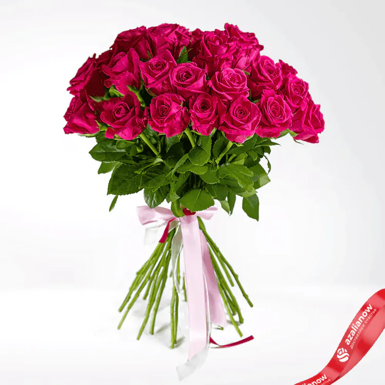 Фото 1: Букет из 29 розовых роз «Топаз». Сервис доставки цветов AzaliaNow