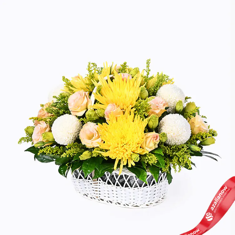 Фото 2: Букет из хризантем и лизиантусов «Рима». Сервис доставки цветов AzaliaNow