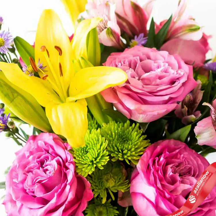 Фото 3: Букет из роз, лилий, астр и хризантем «Жюльетта». Сервис доставки цветов AzaliaNow