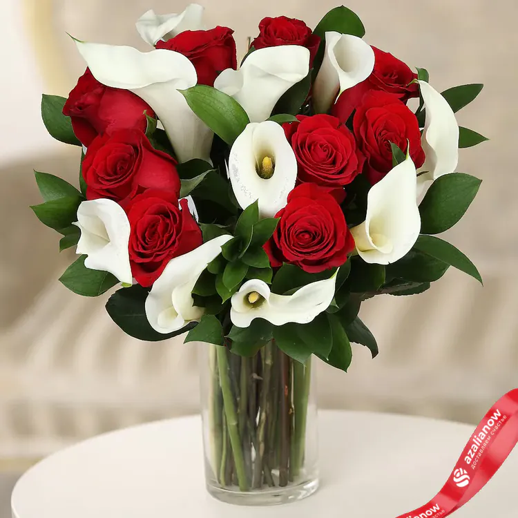 Фото 3: Розы и каллы. Сервис доставки цветов AzaliaNow