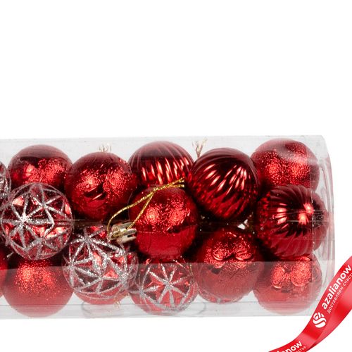 Фото 3: Набор шаров 16шт. (пластик), D4см, красный