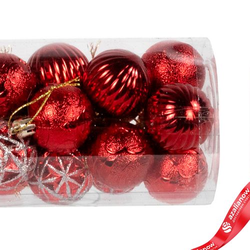 Фото 5: Набор шаров 16шт. (пластик), D4см, красный