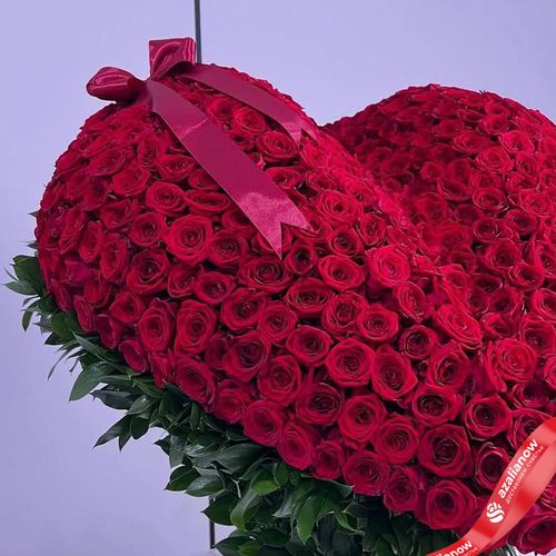 Фото 5: Букет из 501 красной розы в форме сердца