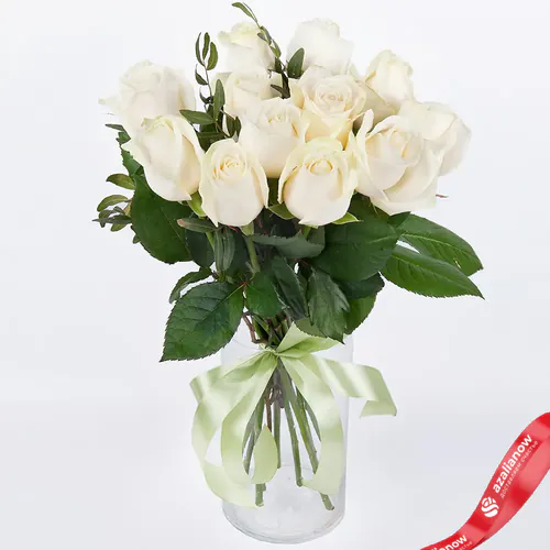 Фото 1: 11 белых роз, 40 см, Россия. Сервис доставки цветов AzaliaNow