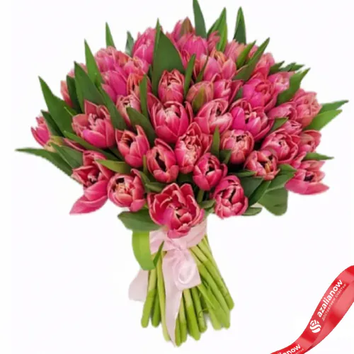 Фото 1: 51 пионовидный розовый тюльпан, Голландия. Сервис доставки цветов AzaliaNow