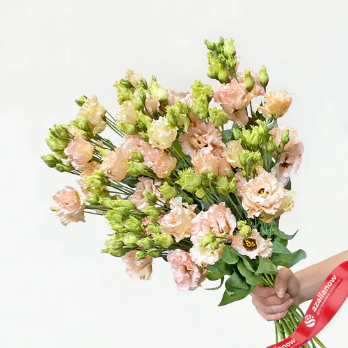 Фото 1: Букет из 9 персиковых лизиантусов. Сервис доставки цветов AzaliaNow