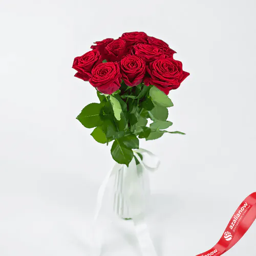 Фото 3: 9 красных роз 50 см, Россия. Сервис доставки цветов AzaliaNow