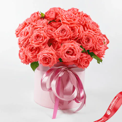 Фото 1: Букет из 15 коралловых роз «Загадай желание». Сервис доставки цветов AzaliaNow