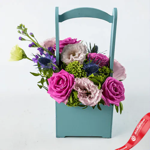 Фото 2: Букет из роз, лизиантусов и маттиолы «Малютка». Сервис доставки цветов AzaliaNow