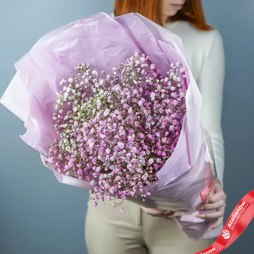 Фото 3: Букет из радужных гипсофил «Розовое сердце» («Букет любимой»). Сервис доставки цветов AzaliaNow