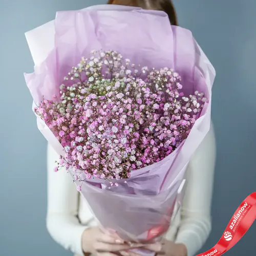 Фото 2: Букет из радужных гипсофил «Розовое сердце». Сервис доставки цветов AzaliaNow