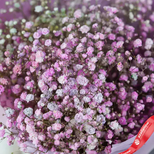 Фото 4: Букет из радужных гипсофил «Розовое сердце» («Букет любимой»). Сервис доставки цветов AzaliaNow