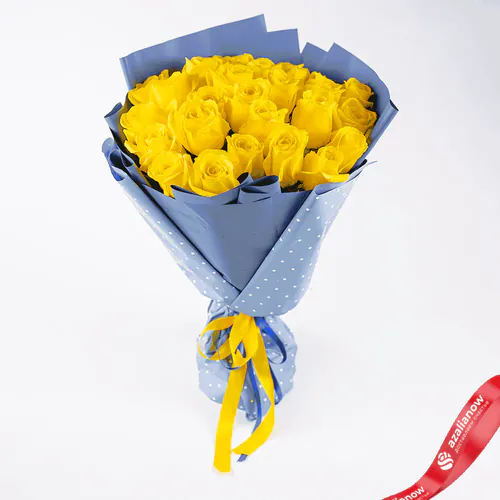Фото 1: Букет из 25 желтых роз «Моя золотая». Сервис доставки цветов AzaliaNow