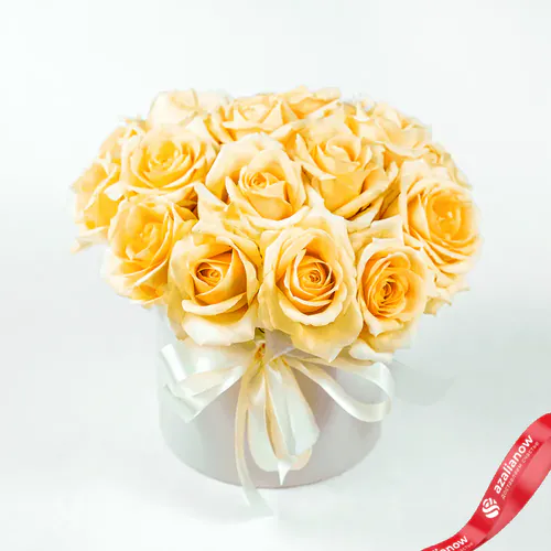 Фото 1: Букет из 19 персиковых роз «На свадьбу». Сервис доставки цветов AzaliaNow