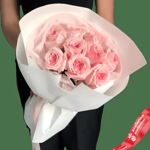 Фото 1: Букет из 9 розовых роз «Девочка по имени хочу». Сервис доставки цветов AzaliaNow