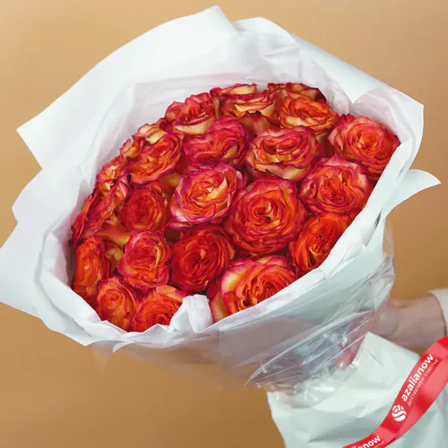Фото 2: Букет из оранжевых роз «Интрига». Сервис доставки цветов AzaliaNow