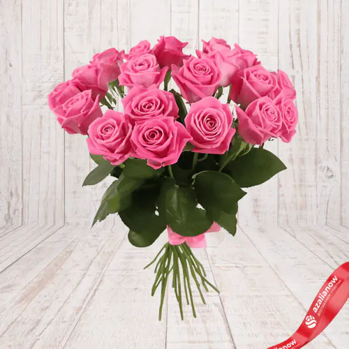 Фото 2: Букет из 19 розовых роз. Сервис доставки цветов AzaliaNow