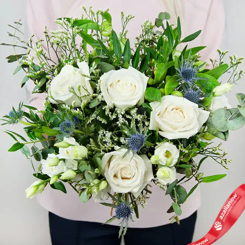 Фото 3: Букет невесты из роз, альстромерий, лизиантусов «Блаженно красивая». Сервис доставки цветов AzaliaNow