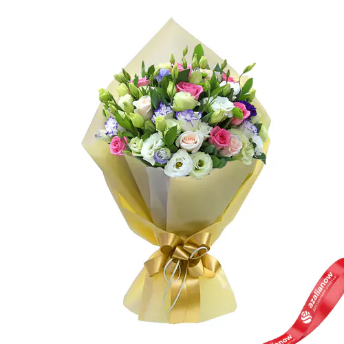 Фото 1: Букет из роз и лизиантусов «Нелли». Сервис доставки цветов AzaliaNow